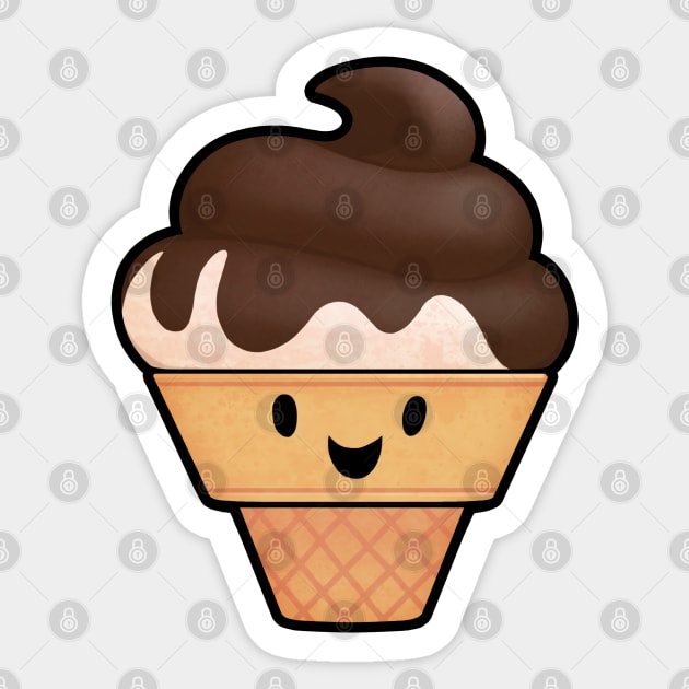 Chocolate Ice Cream Sticker by kantonic